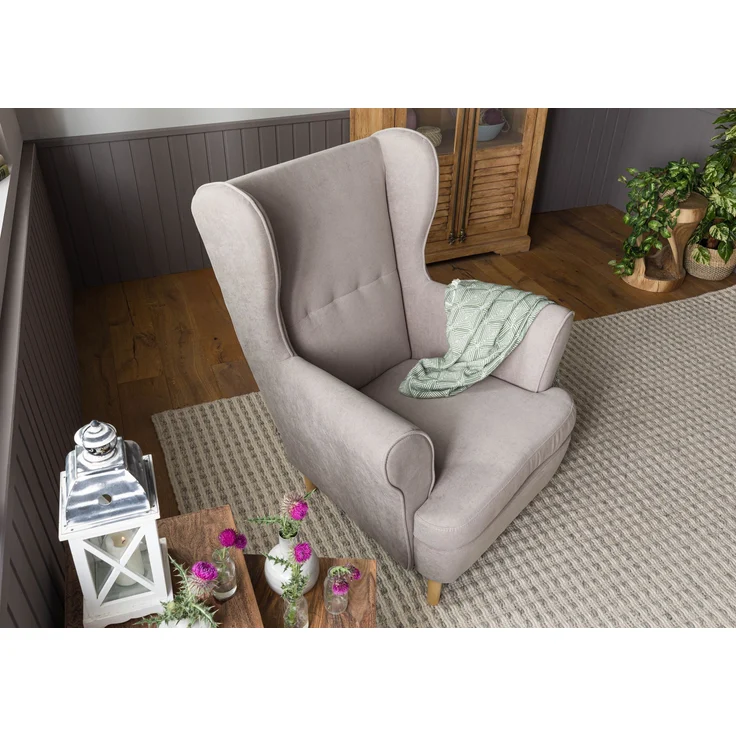 Ohrensessel 71x74x105 taupe SCANDI #110 – Bild 2