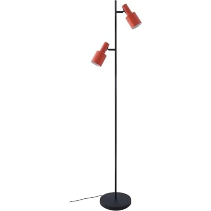 Lindby Stehlampe Ovelia, Metall, Schwarz IP20, 2 x 15 W LED – Bild 1