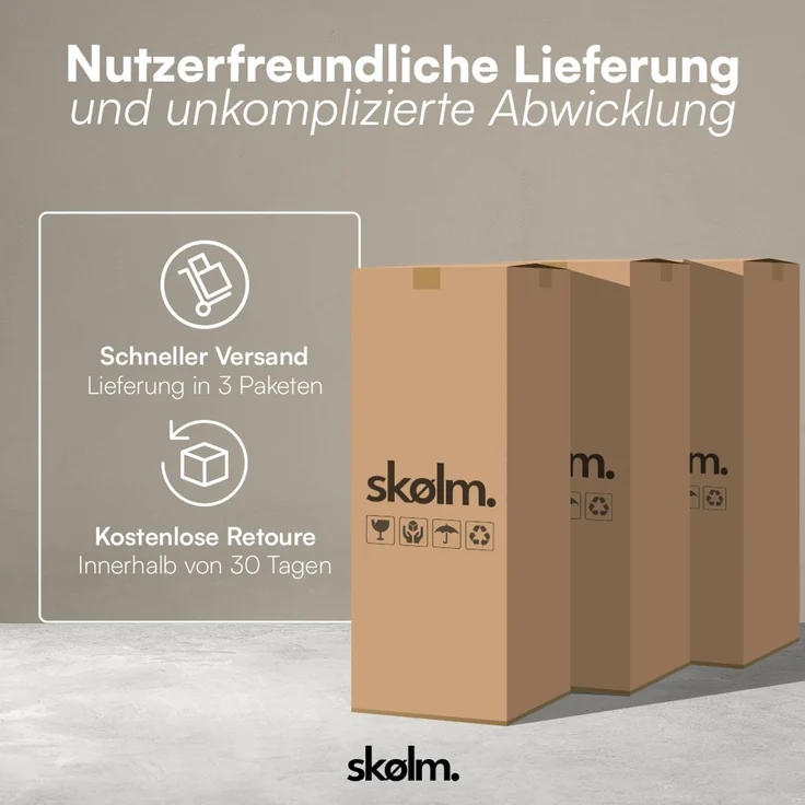 skølm 'Menja' Sofa 2-tlg mit Hocker, 2er Sitz mit 2 Kissen, Cord dunkelgrün, Vollschaumcouch mit Federkern und Vakuum-Kompression, kein Aufbau erforderlich – Bild 11