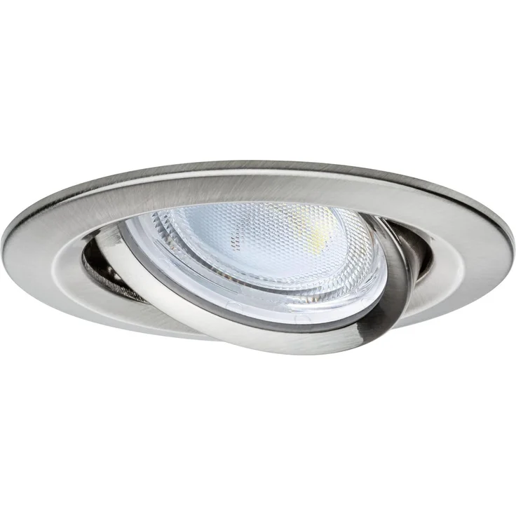 LED Einbauleuchte Nova Coin 3er-Set rund 84mm 50° 3x2,8W 3x505lm 230V 4000K Eisen gebürstet – Bild 11