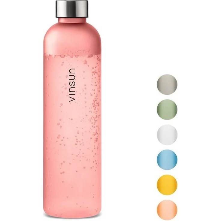 Vinsun Trinkflasche Tritan Wasserflasche 650ml - Sportflasche Kohlensäure geeignet, Auslaufsicher, BPA frei, bruchsicher, geruchs- und geschmacksneutral – Bild 4