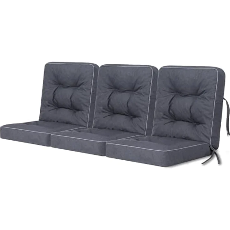Bjird Bankauflage Venus 50 cm, 60 cm, 100 cm, 120 cm, 150 cm, 180 cm, (3 St), für Gartenbank und Hollywoodschaukel – Bild 2