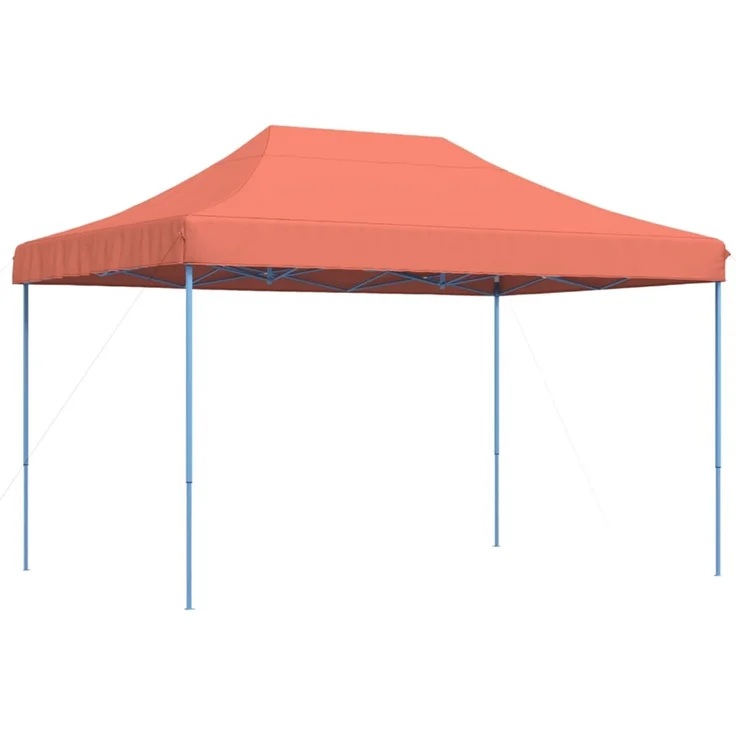 Partyzelt Faltbar, Gartenzelt Pop-Up Terrakottarot 410x279x315 cm – Bild 2