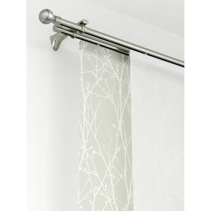 Gardinia Gardinenstange mit Innenlauf Chicago 20 mm edelstahl-optik 120 cm – Bild 2