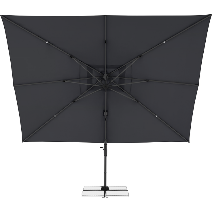 Doppler Sonnenschirm / Ampelschirm "LIFE 300 x 400 Side", anthrazit, 300 x 400 cm – Bild 5