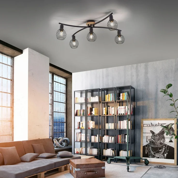 JUST LIGHT Deckenleuchte EUGEN, ohne Leuchtmittel, ExklusiveE14 – Bild 5