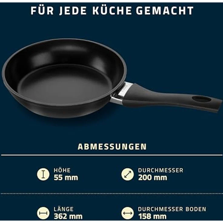 Bratpfanne Henckels by ZWILLING BREEZE CERAMIC LHD 36x5.50x20 cm schwarz Pfannen-Set Pfanne Pfannenset – Bild 7