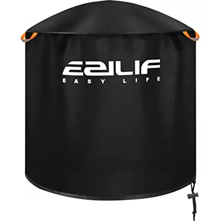 EZILIF Grillabdeckung Wetterfest Kugelgrill Abdeckung 210D Oxford-Stoff Grill Abdeckhaube Rund mit Reflexstreifen Abdeckhaube Gasgrill Grillhaube BBQ Cover für Weber, Brinkmann, Char Broil (Φ79x68 cm) – Bild 2