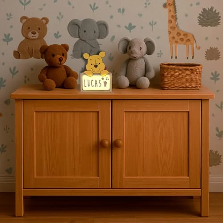 WONDEE Offizielle Disney Winnie Puuh Lampe Personalisierte - Nachtlicht Baby und Kinder Winnie Puuh, Geschenke zur Geburt, Taufgeschenke für Madchen Personalisierte Geschenke Baby, Disney Geschenk – Bild 6