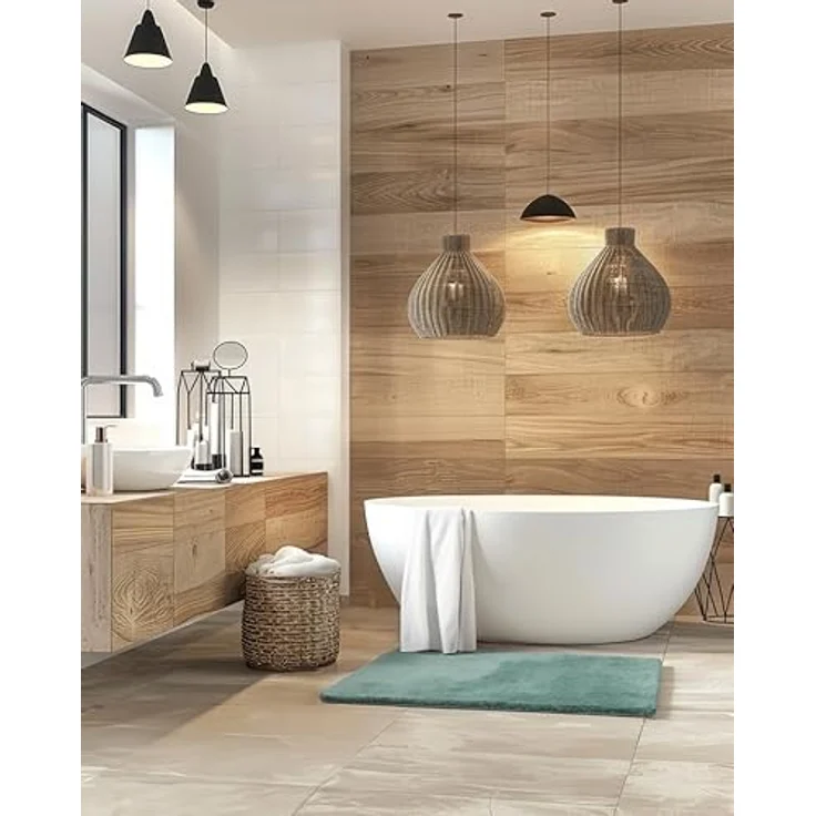 BATEX Lana Badteppich 70x120 cm resedagrün – Bild 5