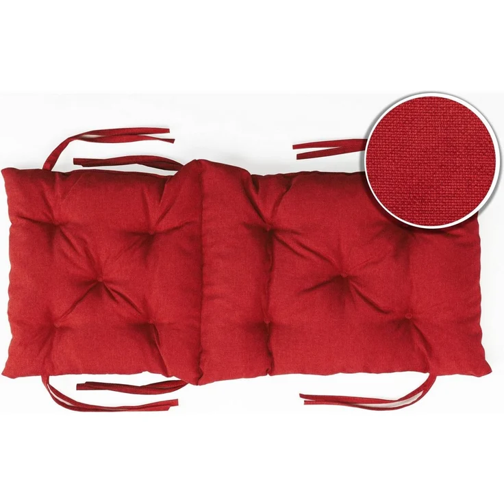 sunnypillow Bankauflage Bankauflage Stuhlkissen viele Farben und Größen zur Auswahl, 40 x 40 x 40 cm rot – Bild 3