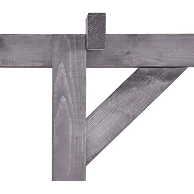 vidaXL Garten-Pergola Grau 200x40x205 cm Imprägniertes Kiefernholz 313567 – Bild 4