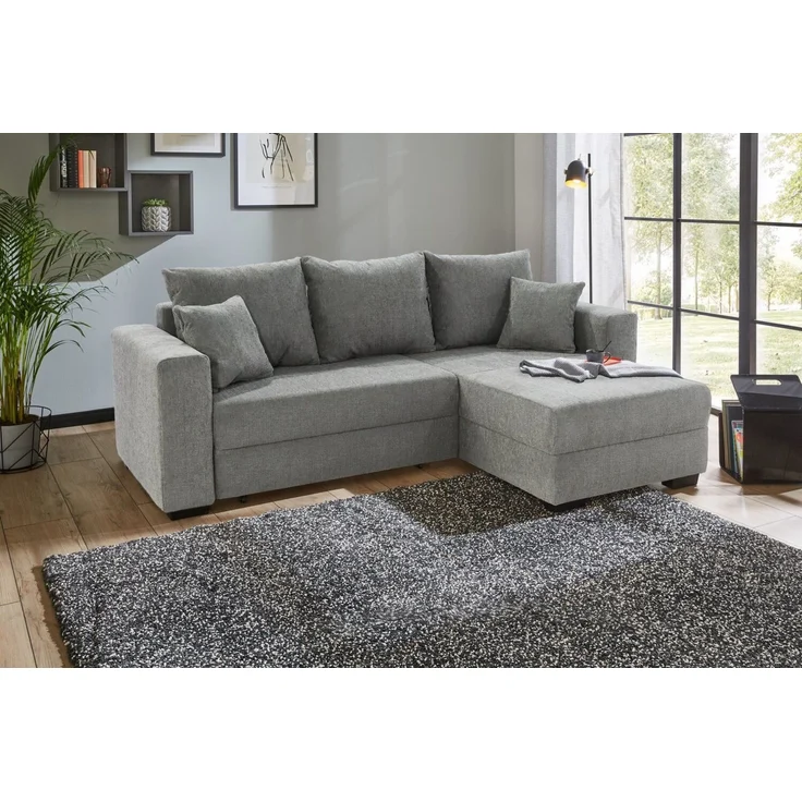 Jockenhöfer Gruppe Ecksofa Elmau L-Form, B: 235 cm, mit Bettfunktion, Bettkasten & 2 Zierkissen – Bild 1