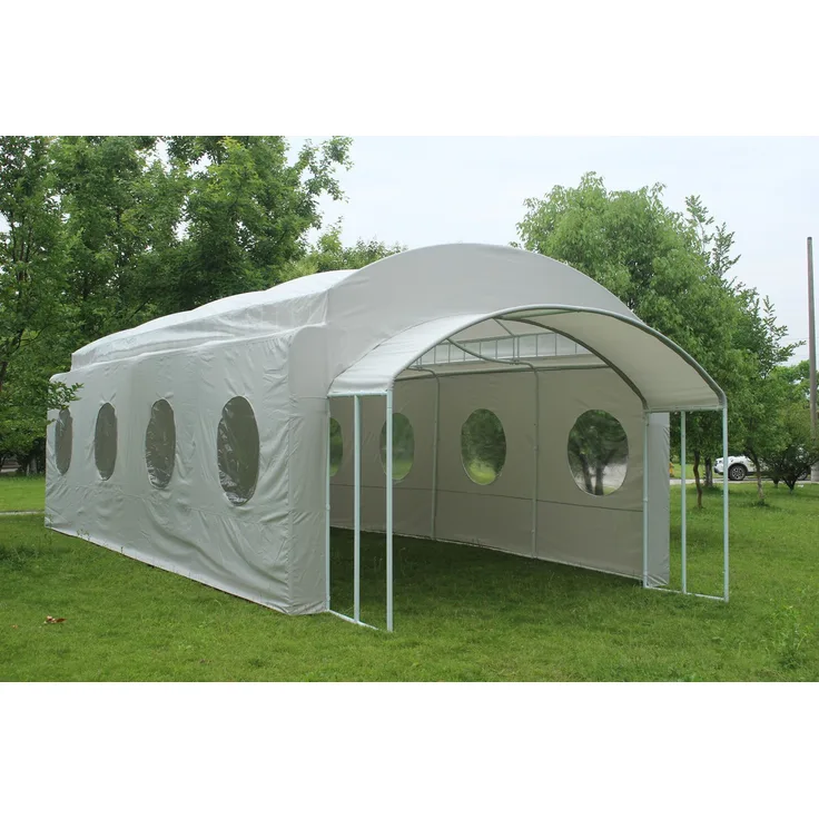 Leco Festzelt ''Michelle'', extragroßes und stabiles Partyzelt, 9x4 Meter, weiß