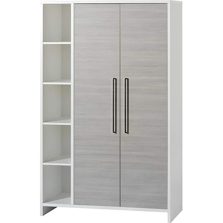 Schardt 'Eco Silber' 3-tlg. Babyzimmer-Set Kinderbett, Schrank 2-türig und Kommode – Bild 4