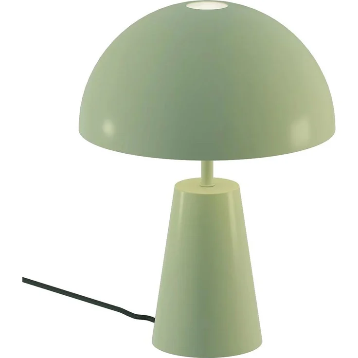 Retro Tischleuchte Pilz, Metall grün, E14, H 25 cm – Bild 7
