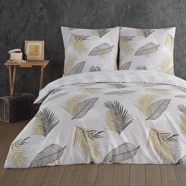 Buymax Bettwäsche, Renforcé: 100% Baumwolle, 3 teilig, Premium 100% Baumwolle Bettbezug-Set 200x220 cm mit Reißverschluss – Bild 1