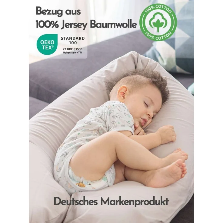 pic Bear Stillkissen PREMIUM 194 cm, Melange Linen : Melange Linen – Bild 3
