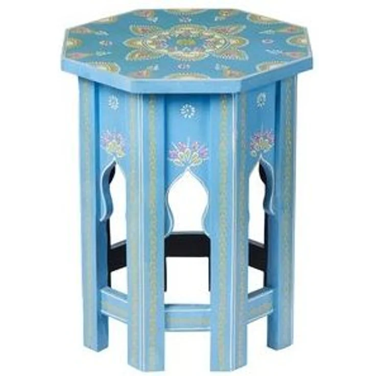 Marrakesch Orient & Mediterran Interior Beistelltisch Orientalische Beistelltisch Nachttisch Boufa Klein (1-St), Handarbeit – Bild 6