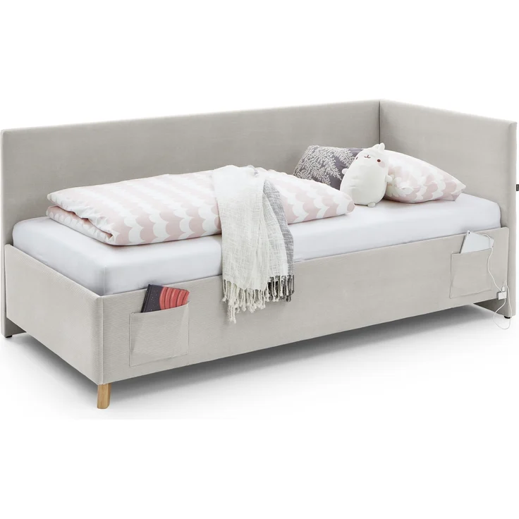 Polsterliege >Cool< Liegefläche 90x200cm, Scala Beige, Stellmaß: 100x90x210cm (BxHxT) – Bild 4