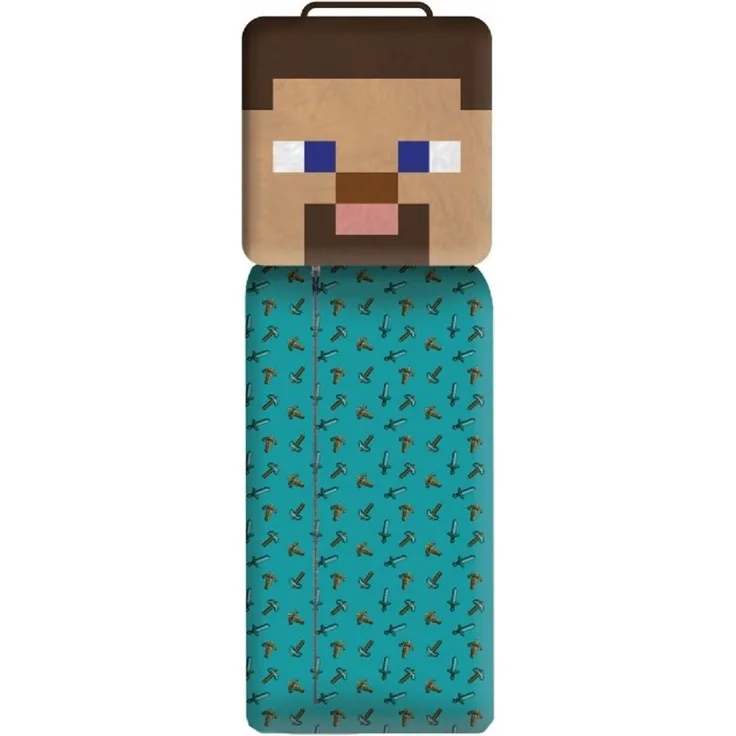 Minecraft Kinderschlafsack 130 × 60 cm mit Reißverschluss