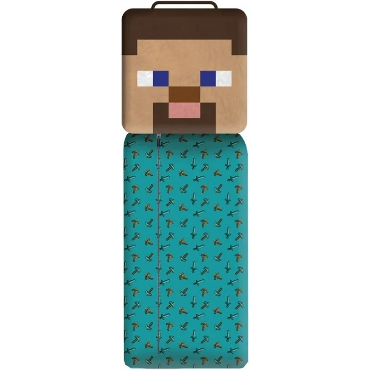 Minecraft Kinderschlafsack 130 × 60 cm mit Reißverschluss – Bild 1