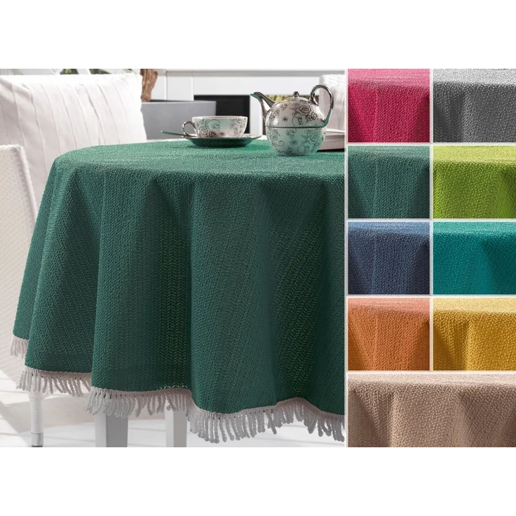 Beautex Tischdecke Garten Balkon Terrasse Camping Tischdecke, Eckig Rund Oval, Größe und (1-tlg) – Bild 2