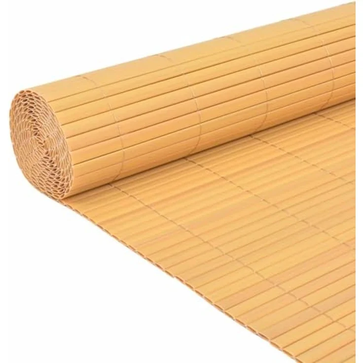 vidaXL Gartenzaun Gelb 150 x 300 cm PVC 43634 – Bild 4
