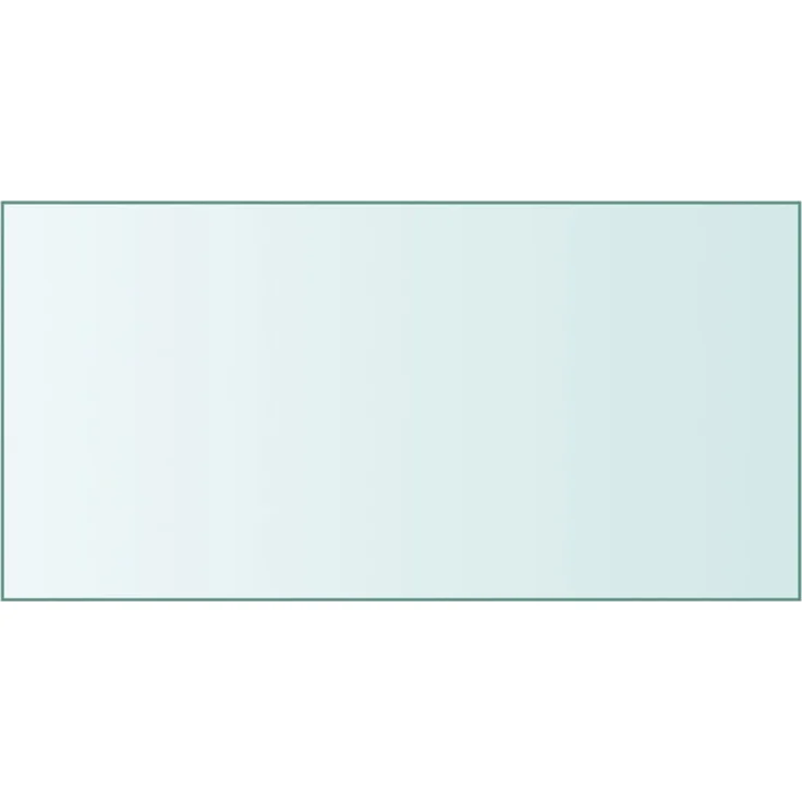 vidaXL Tischplatte Transparent 50x100 cm Hartglas 345074 – Bild 1