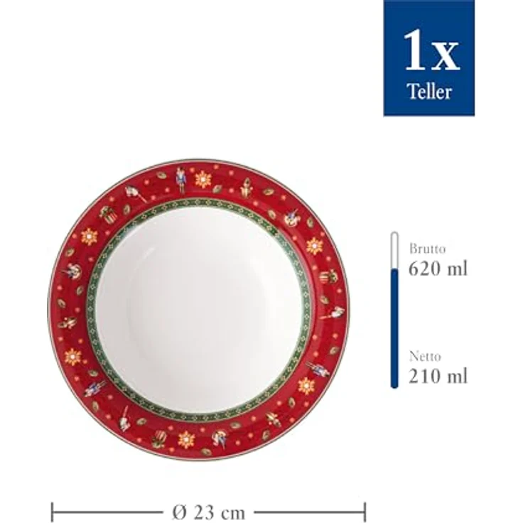 Villeroy & Boch Toy's Delight Suppenteller ø 23 cm Rot – Bild 4