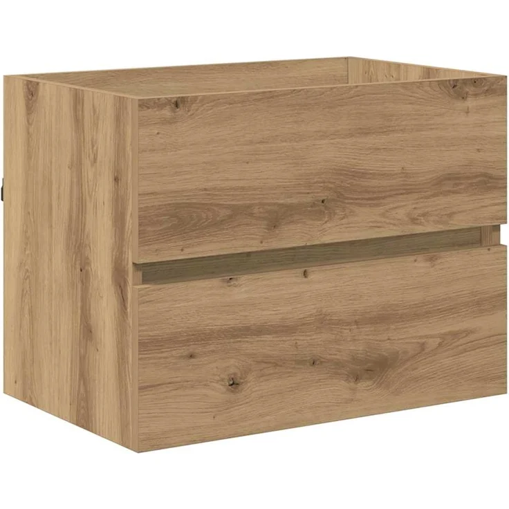 vidaXL Badezimmermöbel-Set 2 pcs Artisan-Eiche Sperrholz und Metall 875433 – Bild 6