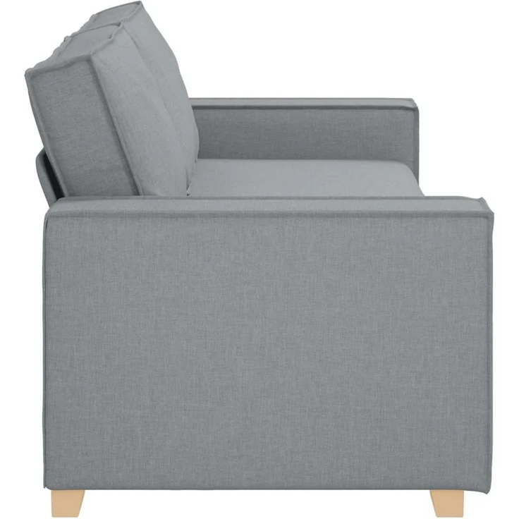vidaXL 3-Sitzer-Sofa Dunkelgrau 220x78x80 cm Stoff 4105089 – Bild 5