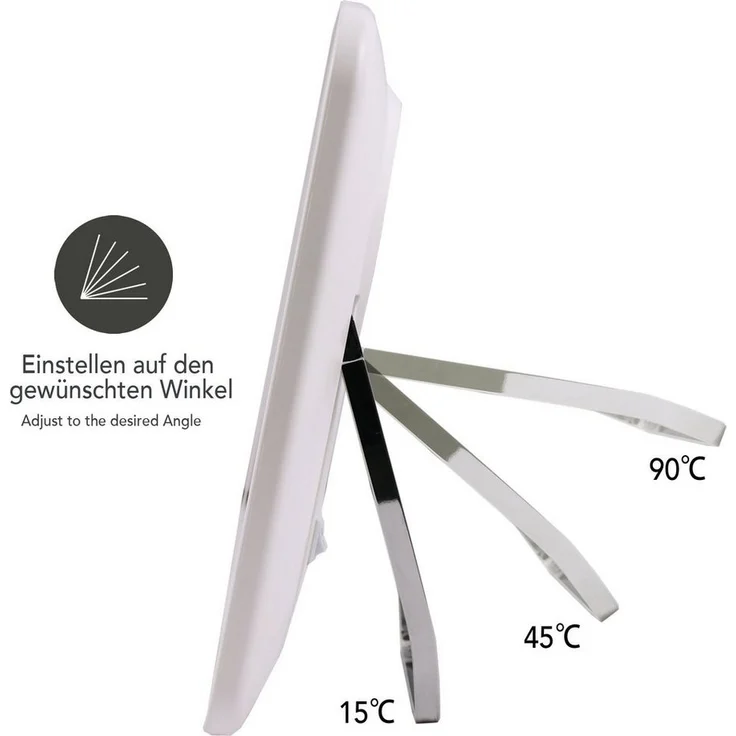 Schminkspiegel Kosmetikspiegel Make-up LED + 7 Fach Vergrößerungsspiegel Lupe Rasierspiegel Spiegel Badezimmer Tischspiegel – Bild 3