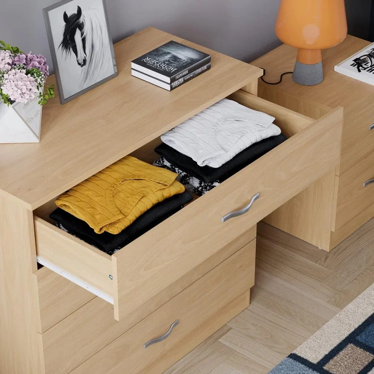 Vida Designs Riano Kommoden & Sideboards, Mitteldichte Holzfaserplatte, Kiefer, Standard – Bild 5