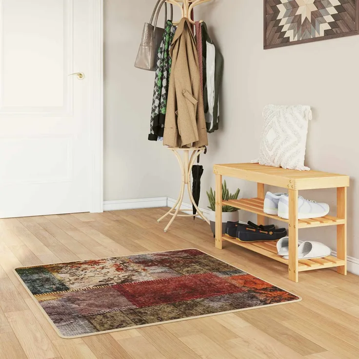 vidaXL Teppichläufer MARSA Mehrfarbig 100 x 100 cm Polyester und PVC 42023248