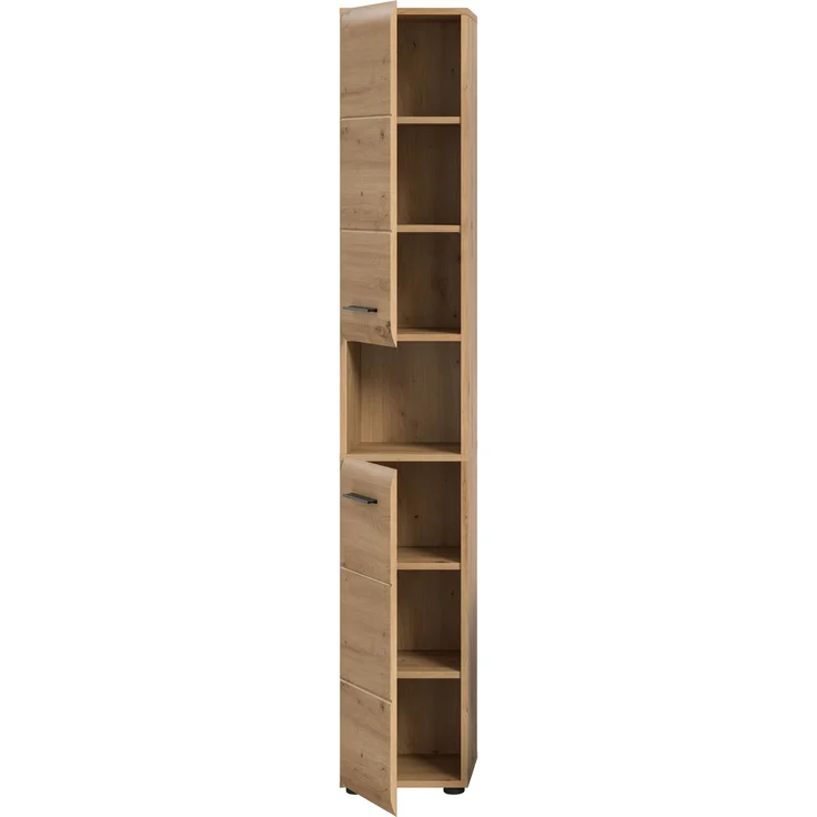 Hochschrank (B/H/T: 30x185x30 cm) in Artisan Oak Nachbildung und Artisan Oak Nachbildung – Bild 3