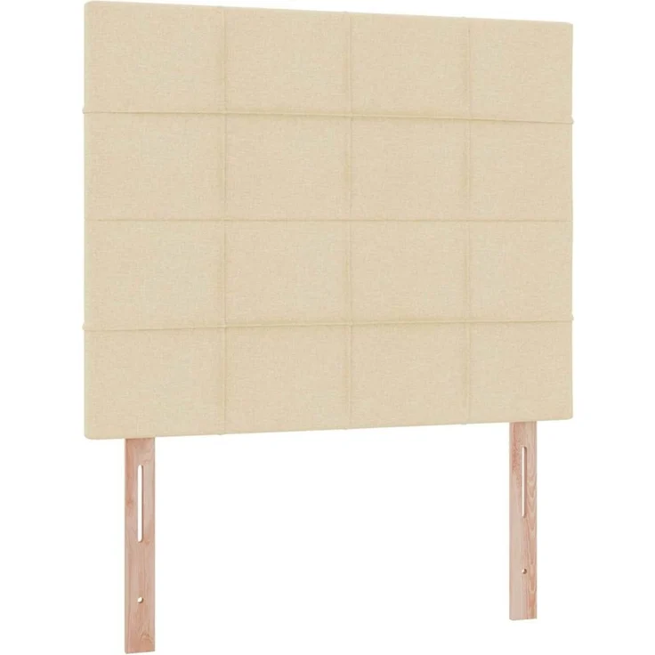 vidaXL LED-Speicherbett mit Matratze Creme 120 x 190 cm Stoff 3372406 – Bild 10