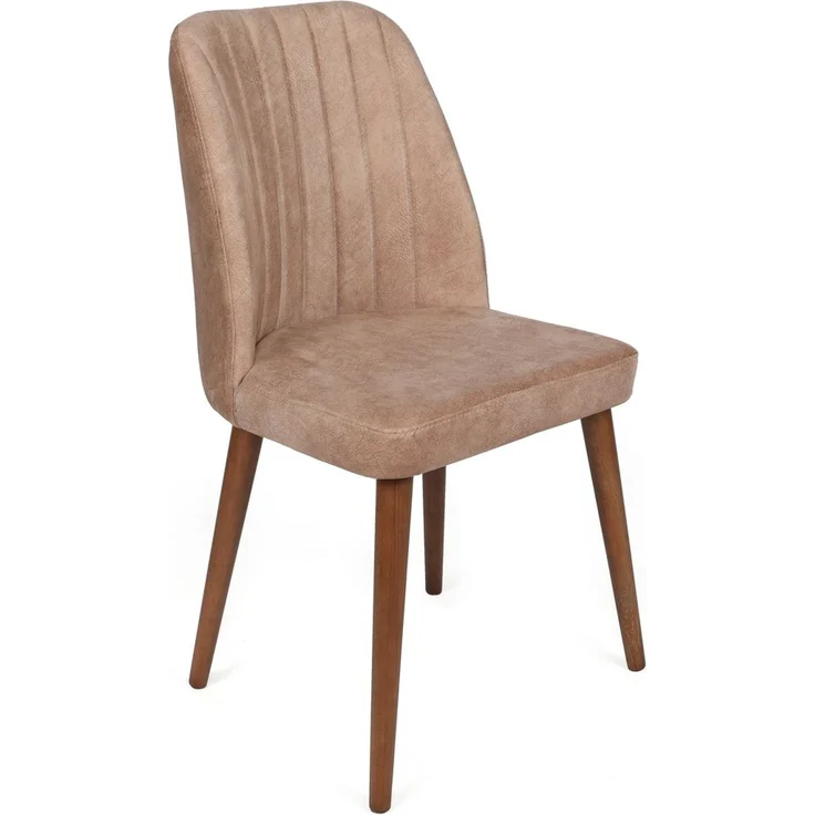 Skye Decor 'Alfa-463 V4' Stuhlset (4-teilig), Beige / Walnuss, 50 x 90 x 49 cm – Bild 2