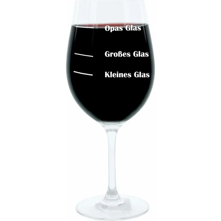 Leonardo Weinglas XL, Opas Glas, Großvater, Geschenk Stimmungsglas mit lustiger Gravur, Mood Wein Glas, 610ml