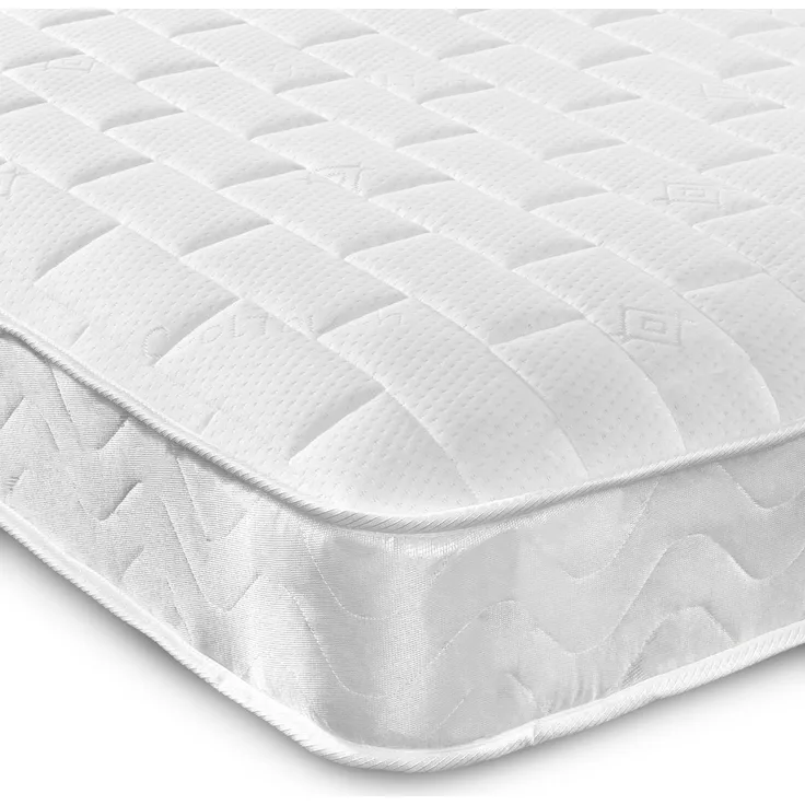 eXtreme comfort ltd Cooltouch Ortho-Tile Hybrid-Matratze aus Memory-Schaum und Pinna-Coil-Bonnell-Federkern-Matratze, Plüschgefühl, weiß, 18 cm tief, Doppelbett-Matratze, 135 x 190 cm
