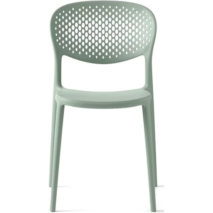 Connubia, 2 Stühle Abby mit gelochter Rückenlehne, aus 100% recyceltem Polypropylen – Bild 3