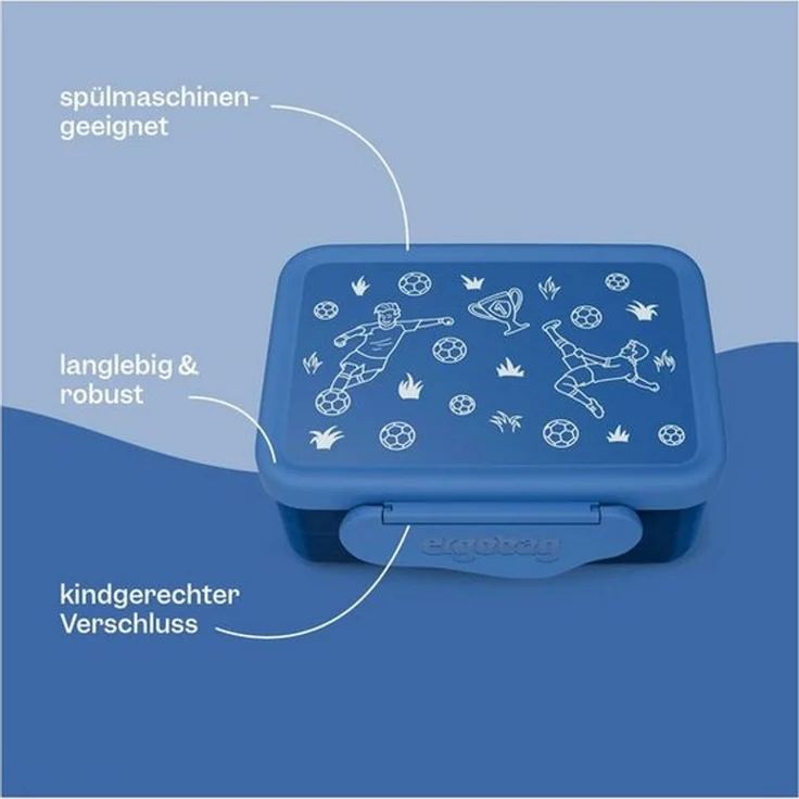 ergobag Lunchbox Brotdose, Kunststoff, (Brotdose, 1-tlg, 1x Brotdose), spülmaschinengeeignet