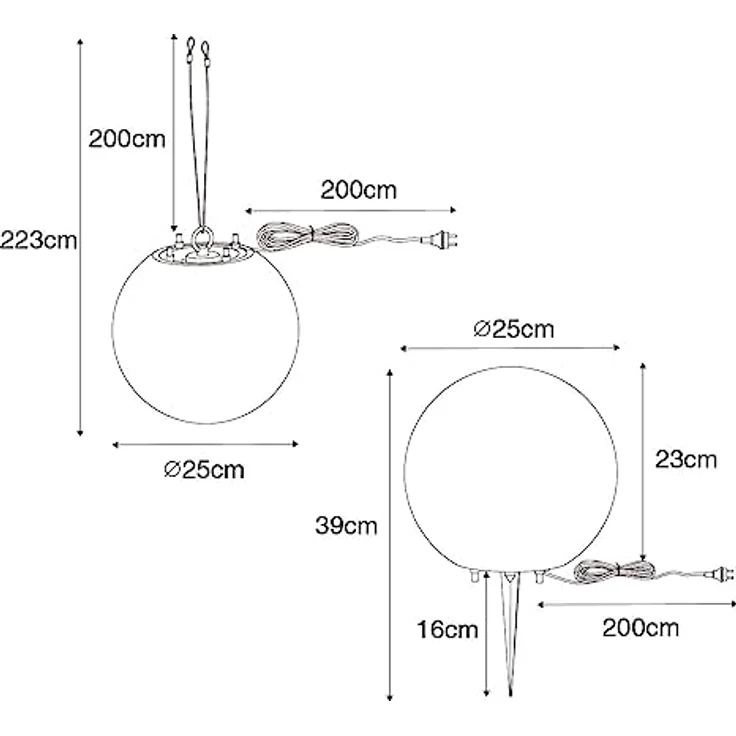 Qazqa Nura, Moderne Stehleuchte für den Garten, Weiß, max. 15W, geeignet für LED, 39cm, IP65, dimmbar – Bild 4