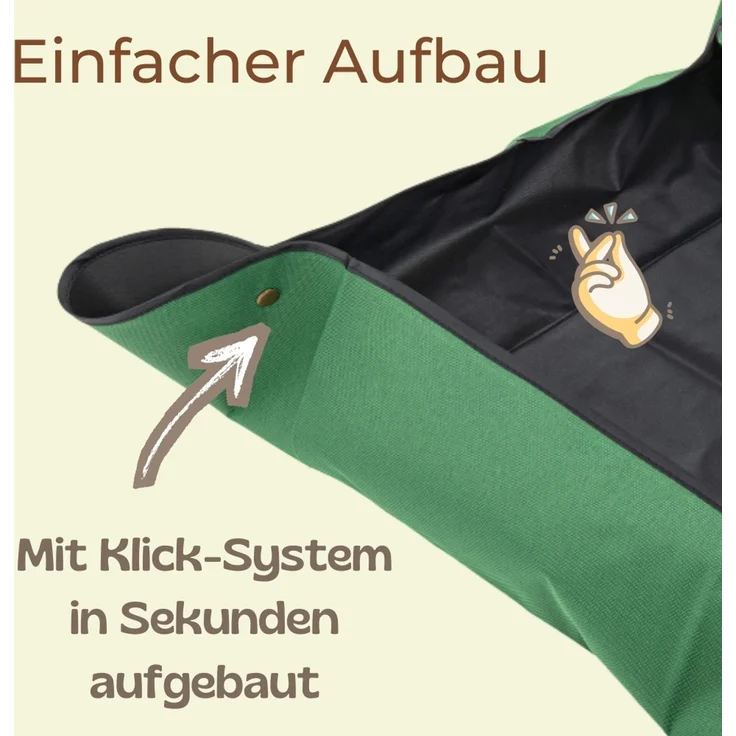 2er Set Pflanzen Umtopfmatte Wasserdicht Pflanzunterlage Faltbar Pflanzenmatte Pflanzwanne Tragbare Gartenmatte Robust Umpflanzmatte 40x40 Pflanzmatte Oxford 600D – Bild 4