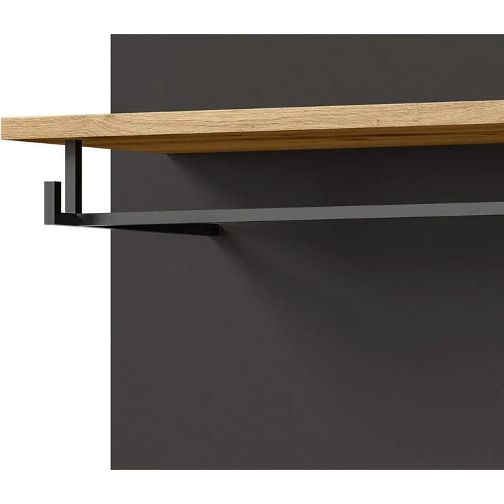 Inn. Furn Garderoben-Set Cooper, (in Artisan Eiche mit Basalt grau, 5-teilige Garderobe), Soft-Close-Funktion – Bild 4