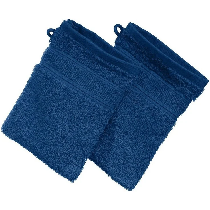 Erwin Müller Waschhandschuh Waschhandschuh "Karlsruhe" 2er-Pack, Frottier, Walk-Frottier Uni – Bild 1