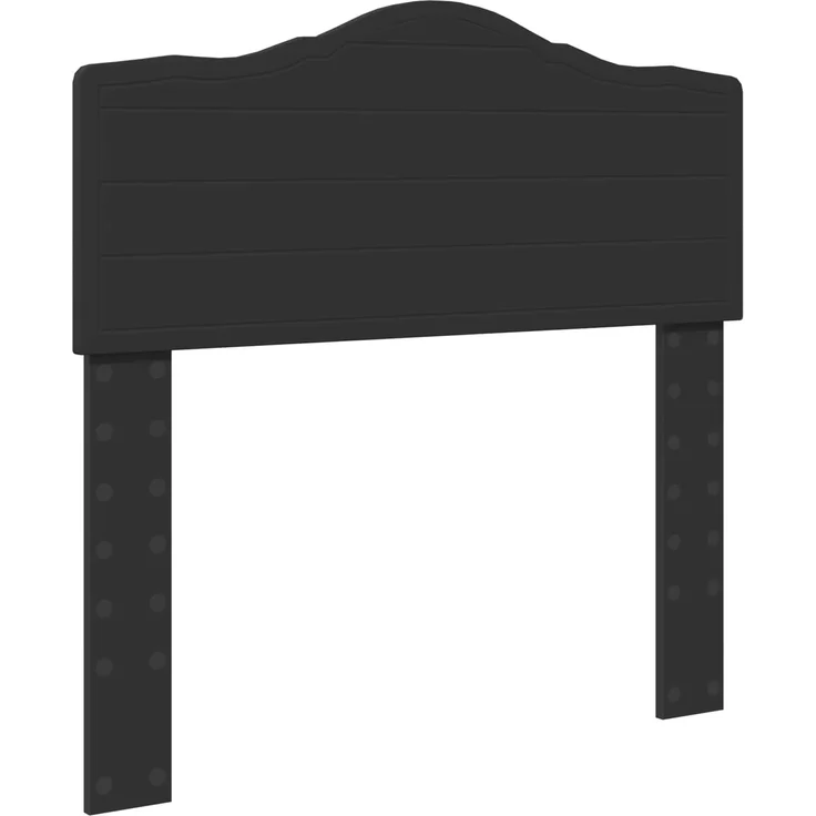 vidaXL Bettrahmen Schwarz 75 x 190 cm Massives Kiefernholz 3412962 – Bild 5