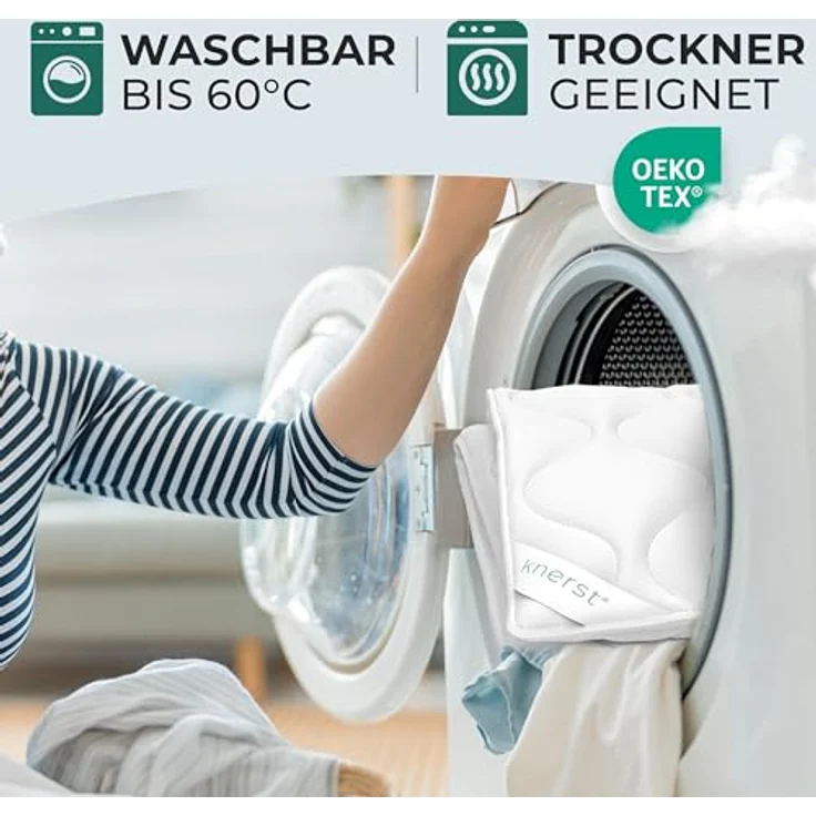 KNERST Microfaserbettdecke Mikrofaserbettdecke Sommerdecke Ganzjahresdecke 135x200, 155x220, uvm, Füllung: Klimafaser-Polyesterfüllung, Allergikerfreundlich, atmungsaktiv, temperaturausgleichend – Bild 7