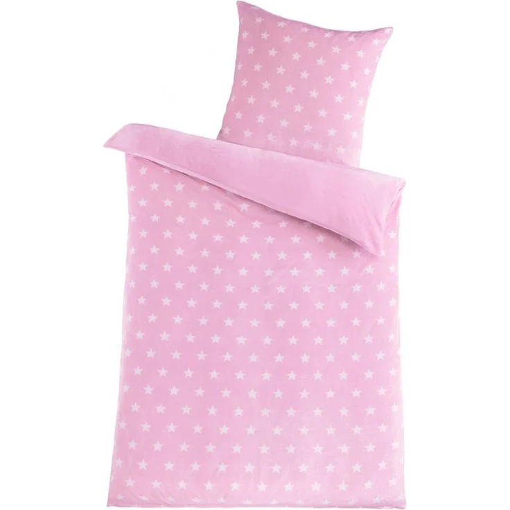 Malika Wendebettwäsche 155x220 + 80x80 cm Cashmere Touch Sterne Bettwäsche, atmungsaktiv, Für Allergiker geeignet, pflegeleicht, angenehm weicher Stoff – Bild 3