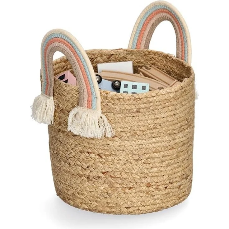 Aufbewahrungskorb Rainbow - naturfarben - Ø 30cm – Bild 2